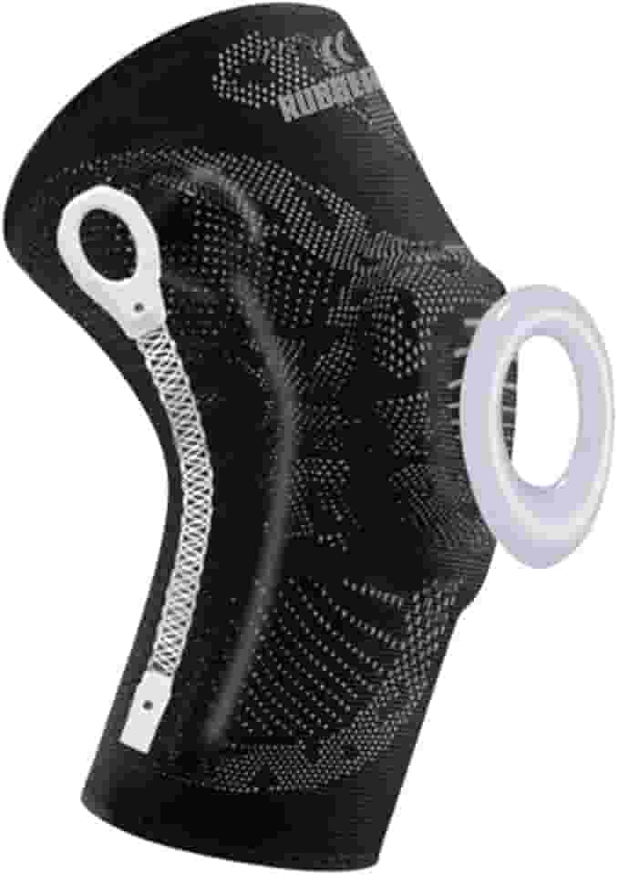 Joelheira de Compressão Profissional Snake para proteção e recuperação do joelho Premium Rubber Fit (G)