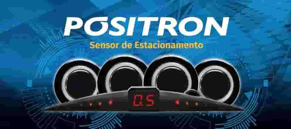 sensor de estacionamento 4 sensores - ps220 - positron (branco)