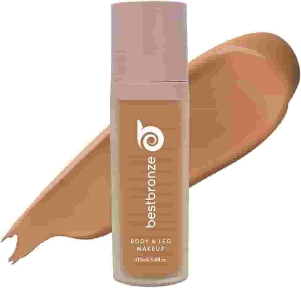 Best Bronze Bombshell Maquiagem Corporal e para Pernas - Maquiagem à Prova D'água para Pernas e Base Corporal - para Cicatrizes, Cobertura de Varizes e Corretivo para Pernas (NW41 Bronze Médio)