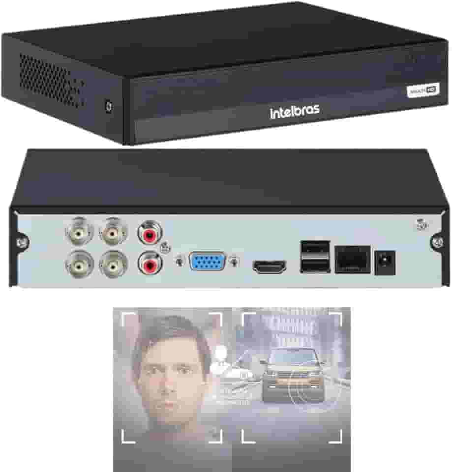 DVR Intelbras 04 Canais 4x1 2MP MHDX 1104-C