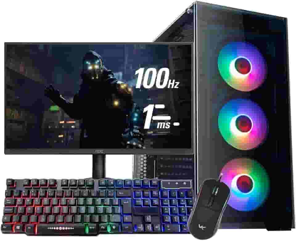 Pc Gamer Ryzen 5 5600gt 16Gb Ram Nvme 500gb Monitor 21,5 100Hz Teclado e Mouse Gamer