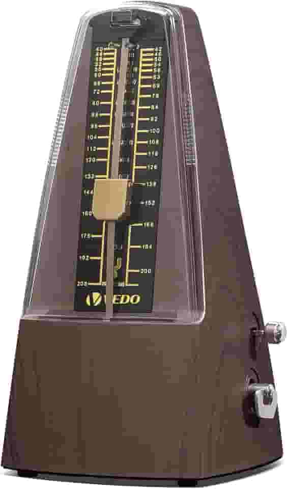 KINGSTER VEDO Metrônomo mecânico,Núcleo mecânico de cobre formato clássico, batida precisa, vários modos de batida, adequado para piano, guitarra, bateria, violino, bateria,saxofone madeira som alto