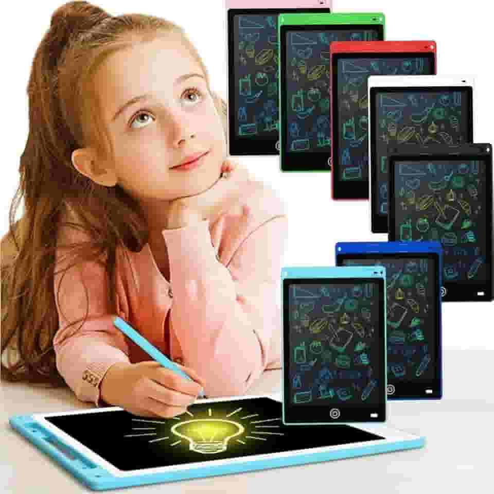 Tablet Infantil Criativo 12" – Lousa LCD Colorida, Ideal para Presentes Educativos