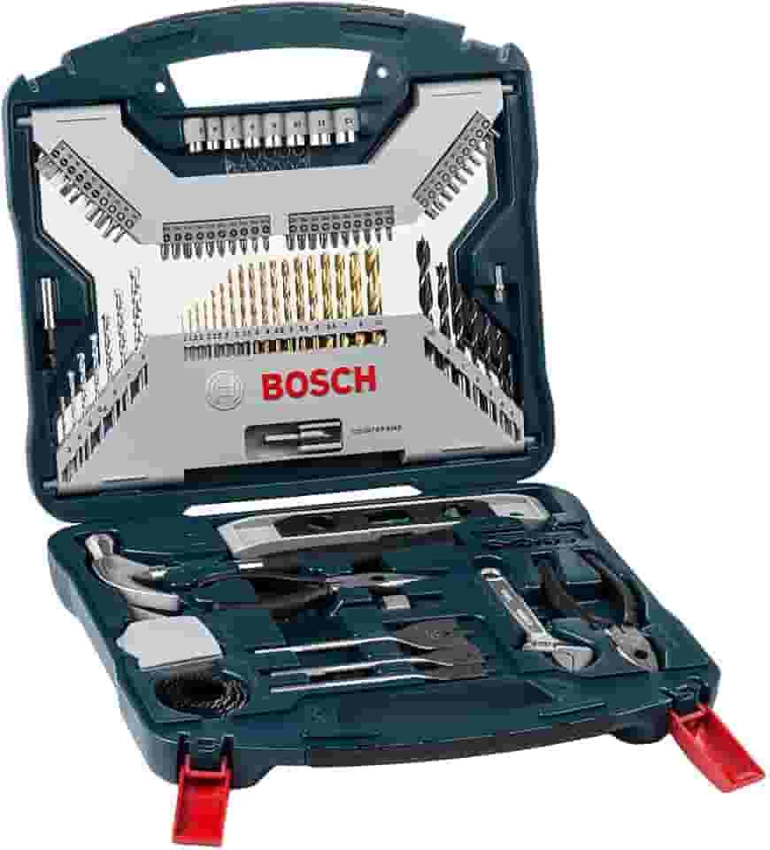 Bosch Kit de pontas e brocas em titânio X-Line com 103 peças