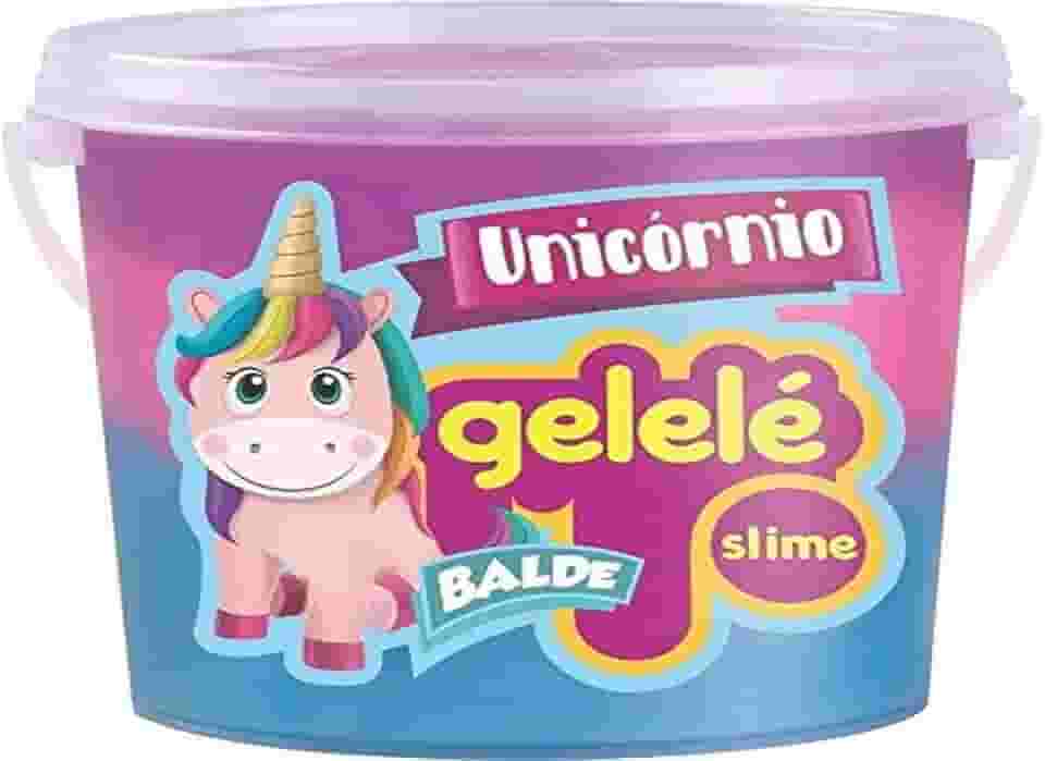 Slime De Unicórnio Gelelé Balde Com 457G