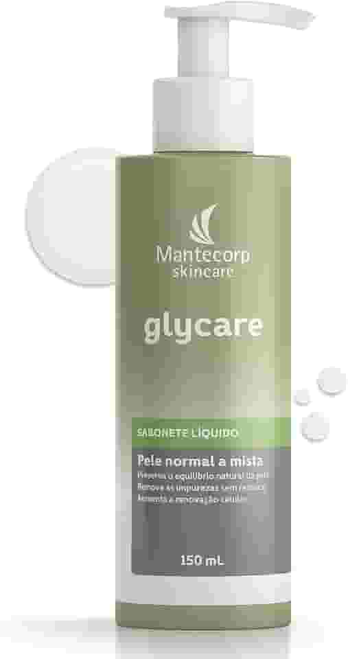 Sabonete Líquido Facial Glycare - 150ml - Limpeza Suave e Ação Hidratante - Ajuda a Reduzir o Brilho - Mantecorp