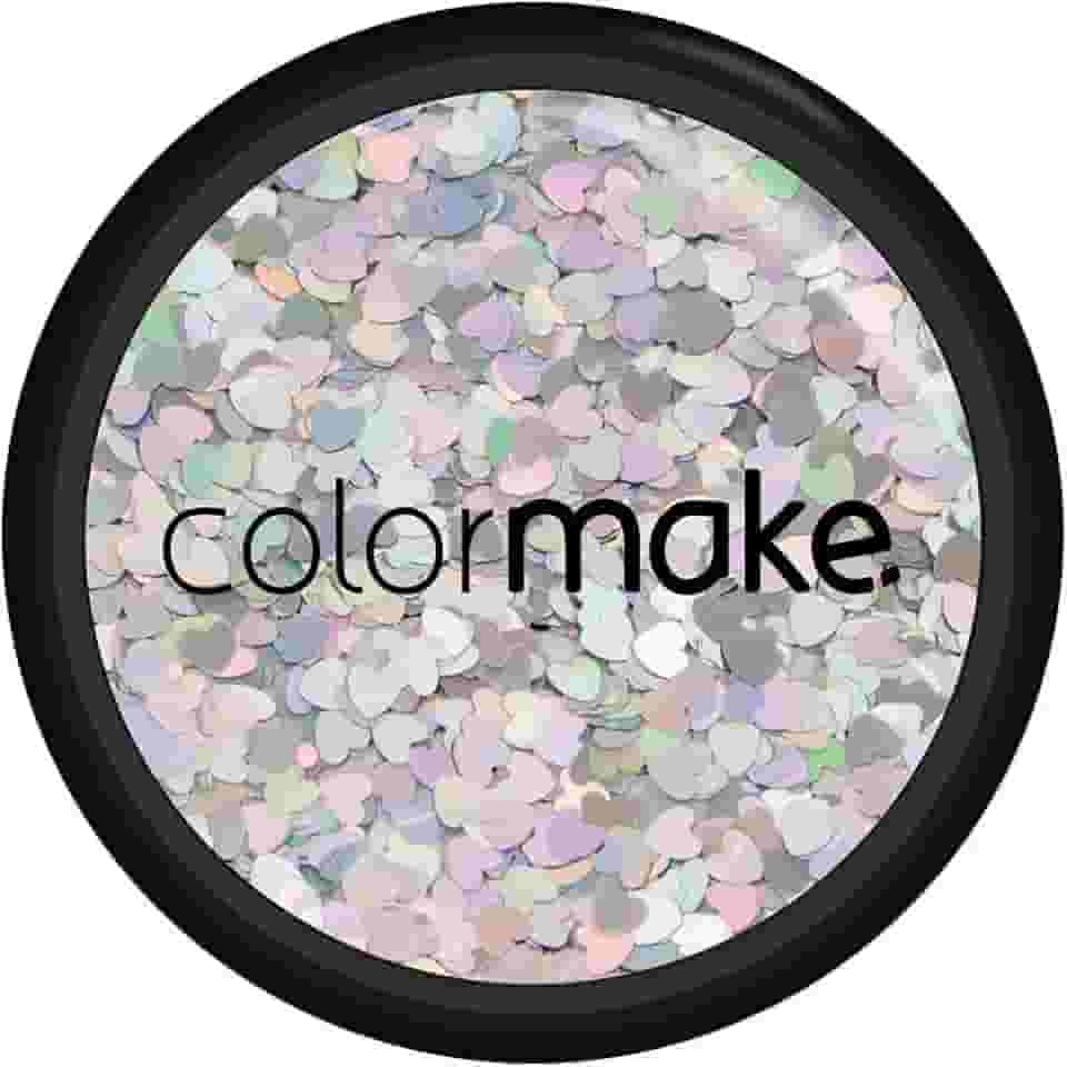 Glitter Shine Coração Prata 2G, Colormake