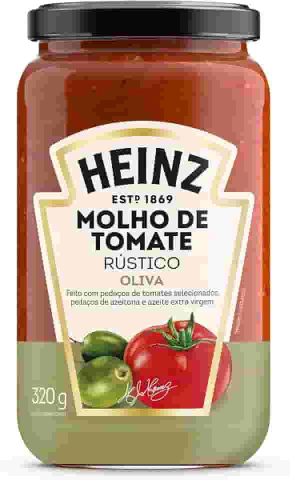 Heinz Molho de Tomate Rústico Oliva em vidro, 320G