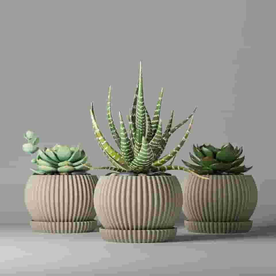 Mini Vaso Cachepot Mini Suculenta Decoração Unitario (AREIA)