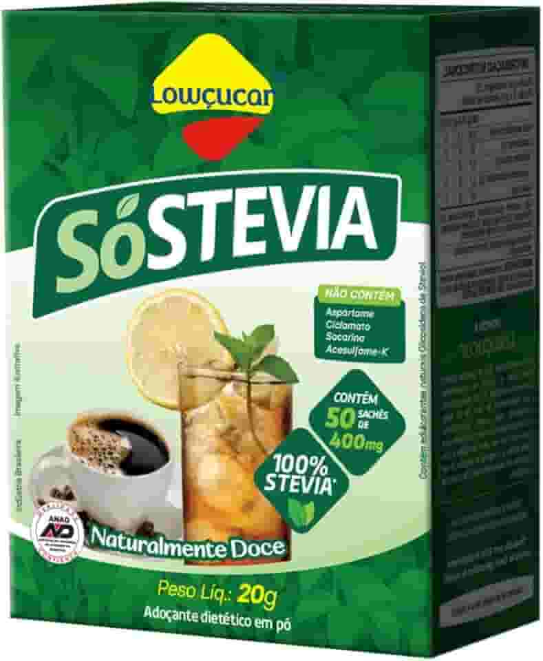 Lowçucar Adoçante Sóstevia Sache Cartucho 50 x 0,4g