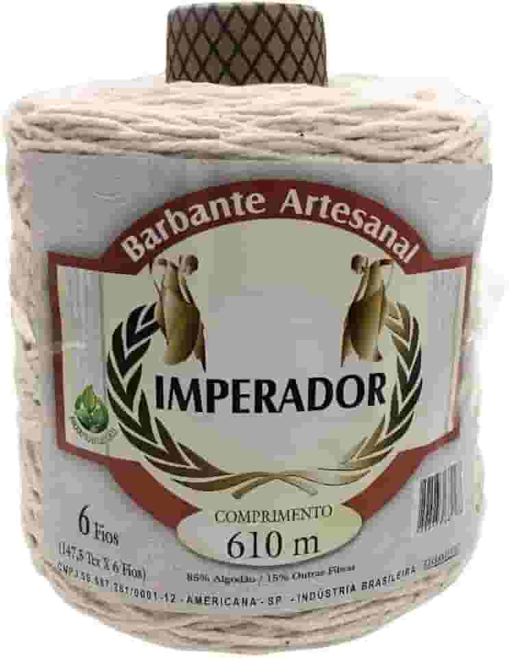 Barbante Colorido Imperador Fio 6 para Crochê e Tricô (CRU)