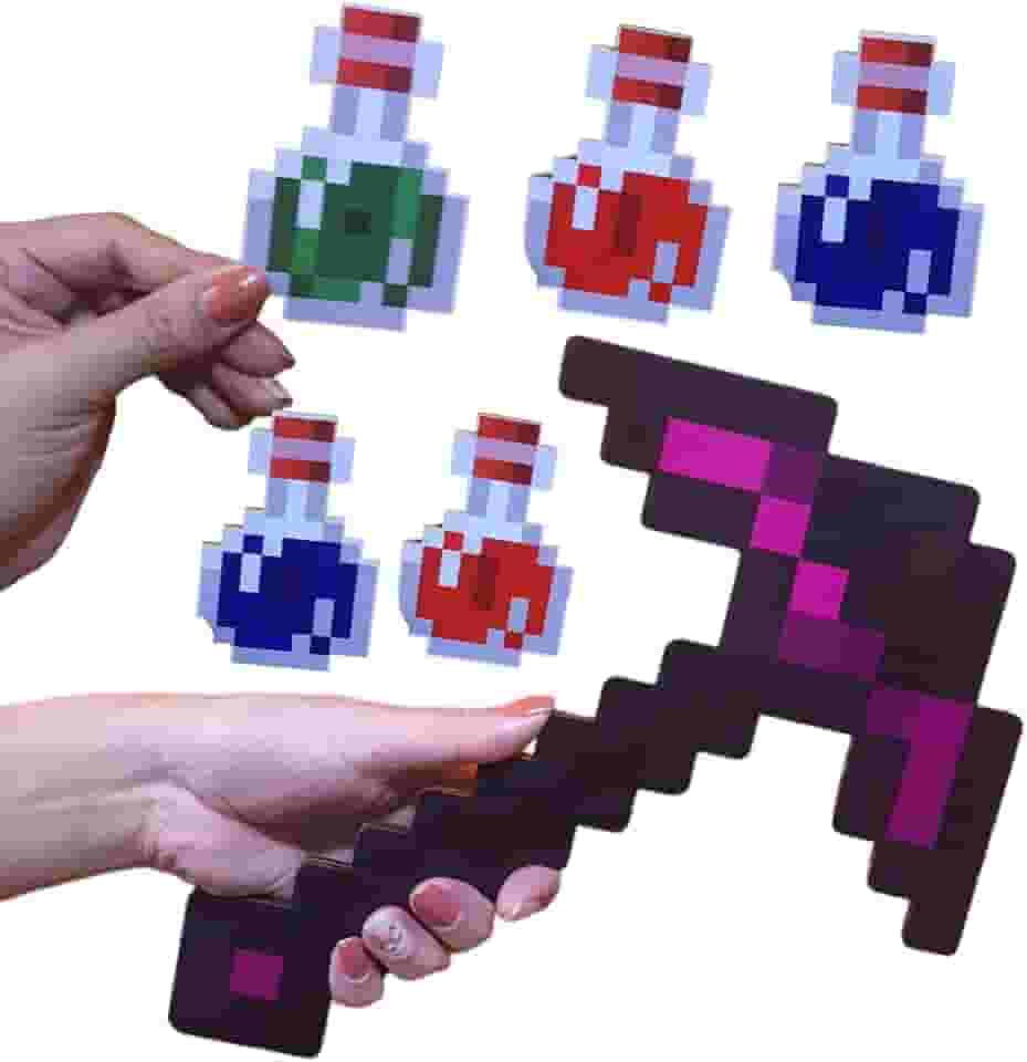 Kit picareta encantada mine + 5 poções