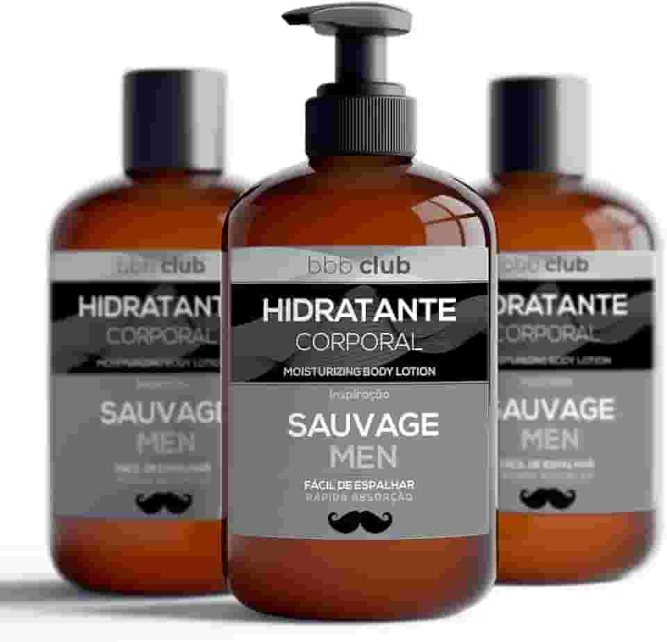HIDRATANTE Homem Cheiroso Inspirado em Sau-Vage Men BODY & BATH BRASIL Cremes Corporais com PERFUMES IMPORTADOS 1Un - 250ml