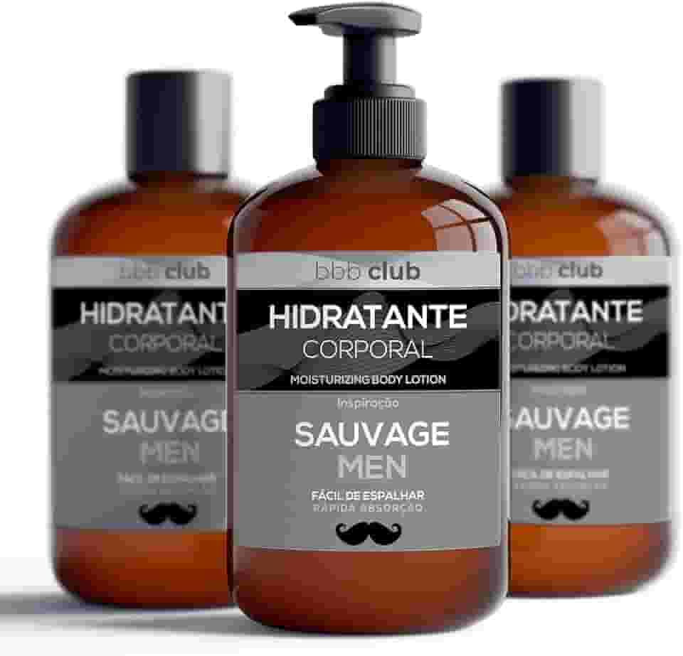 HIDRATANTE Homem Cheiroso Inspirado em Sau-Vage Men BODY & BATH BRASIL Cremes Corporais com PERFUMES IMPORTADOS 1Un - 250ml