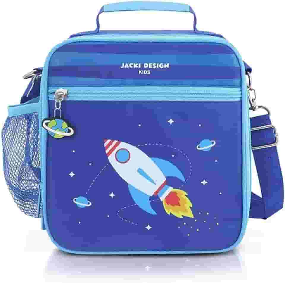 Lancheira Térmica Bolsa Infantil Kids para Crianças com Alça Estampadas Escola Passeio 4180ml (Azul)