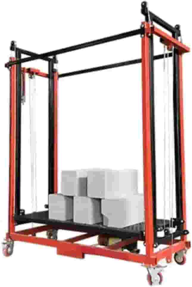 Andaimes Elétricos Máquina de andaime elétrico multifuncional, elevador de carga, plataforma de trabalho de escalada, com controle remoto e rodas, para construção interna e externa de armazém de ofici