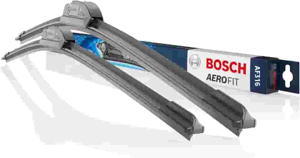 Bosch Jogo de Palhetas Dianteiras Aerofit AF316 para Limpadores de Para-brisa com Tratamento de Grafite, 24' 600 mm e 16' 400 mm, Par