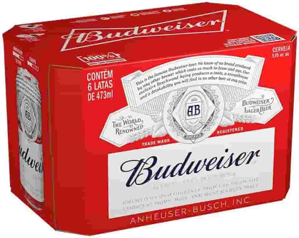 Pack de Budweiser Lata 473ml, 12 Unidades
