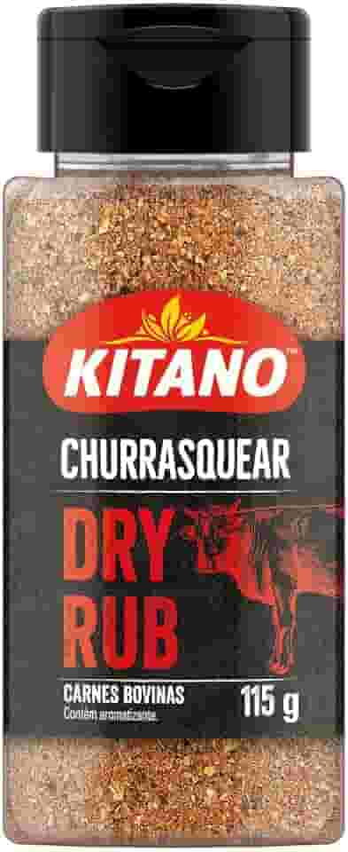 Tempero Dry Rub para Carne Bovina Kitano Churrasquear Frasco 115g
