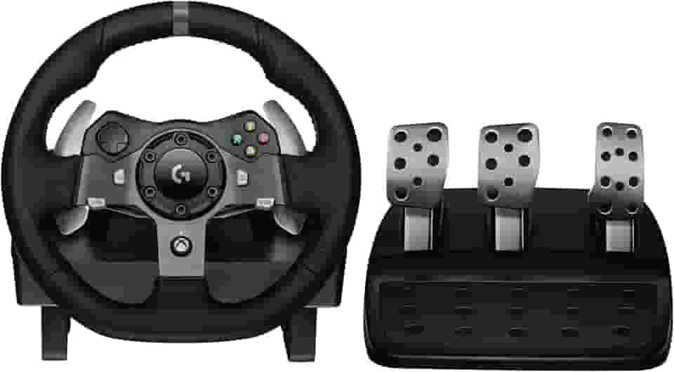 Volante Logitech G920 Driving Force e Pedais com Force Feedback para Xbox Series X|S, Xbox One, PC, Mac