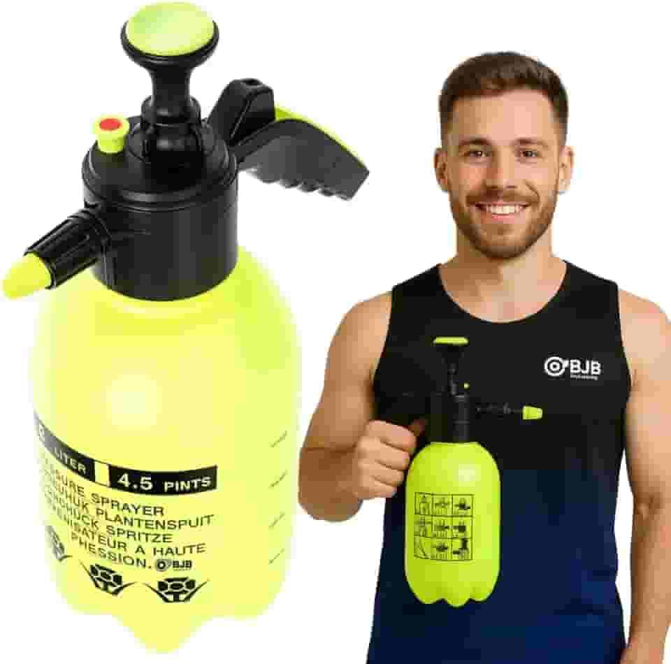 Pulverizador Água Espuma Manual, Bomba De Compressão 2 Litros - Pulverização de Plantas e Limpeza Geral, Borrifador Compressão Prévia Jato Regulável Trava Para Pulverização Contí­nua Uso Doméstico