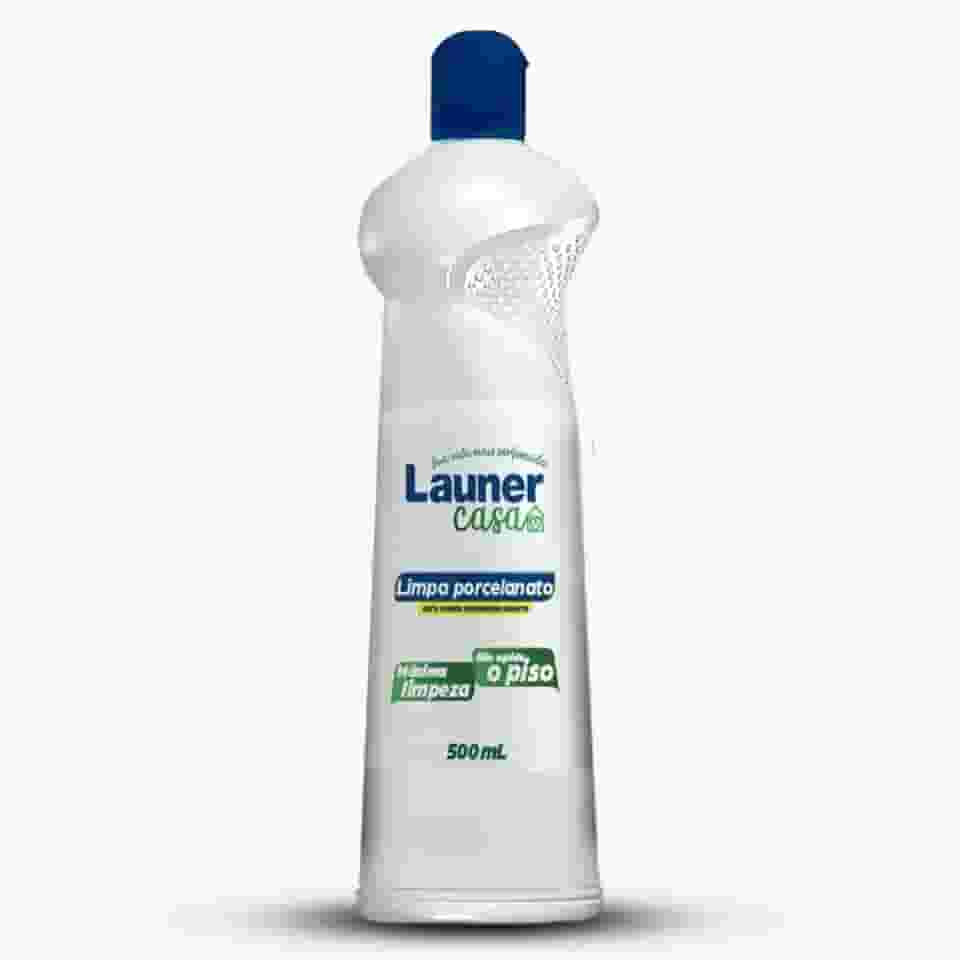 Limpa Porcelanato Profissional Concentrado Limpador de Alto Rendimento para Pisos, Mármore e Cerâmica Remove Sujeiras Difíceis sem Danificar Launer Casa 500ml