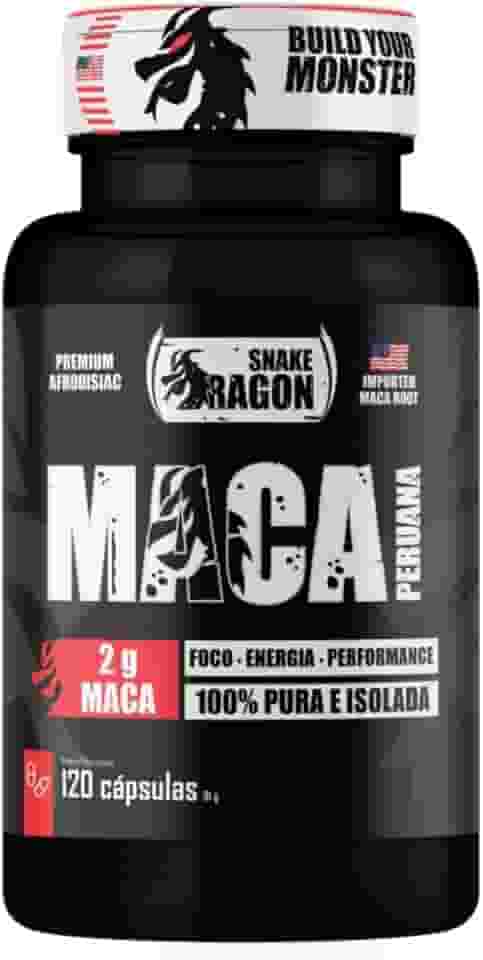 Maca Peruana Negra 120 Capsulas 2000mg Black Pura Premium Importada Para Homens e Mulheres Original 2g Por Dose