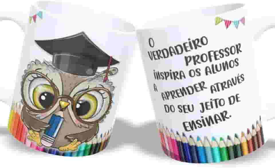 Caneca Profissão Professor Professora | Cerâmica | Presente Dia dos Professores m7