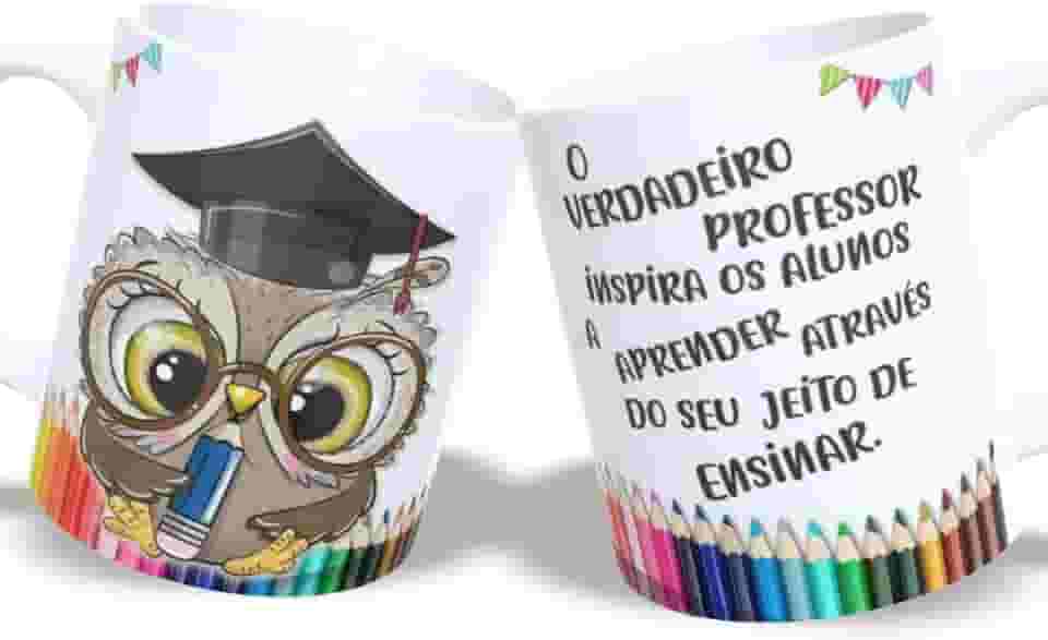 Caneca Profissão Professor Professora | Cerâmica | Presente Dia dos Professores m7