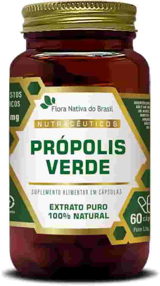 Própolis Verde Extrato Seco 500mg 60 cápsulas - Flora Nativa