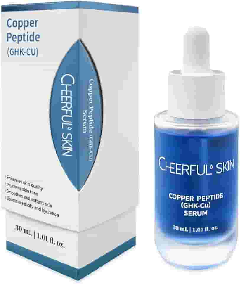 GHK- Sérum de peptídeo de cobre – Soro facial antienvelhecimento para firmeza da pele, redução de rugas, hidratação e aumento de colágeno, 30 ml