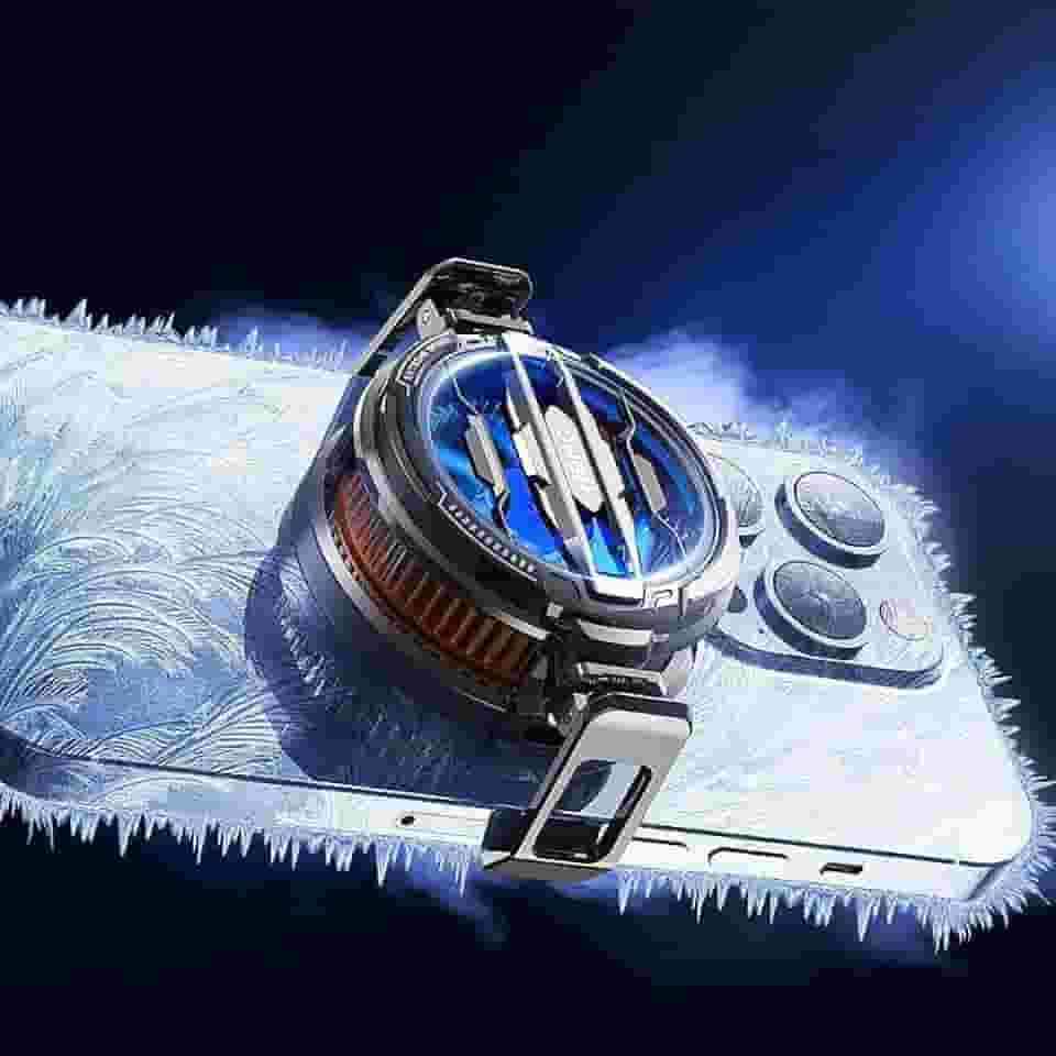 Ventilador magnético de resfriamento para celular, refrigerador de componente eletrônico, refrigerador portátil de baixo ruído, ventilador de resfriamento LCD, adequado para telefones celulares