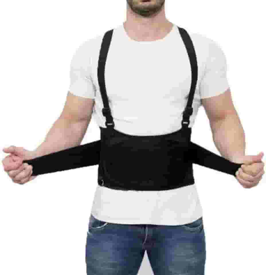 Cinta Lombar Ergonomica Proteção Para Coluna Ideal Para Carregar Peso Transporte de Cargas Treinos Pesados Levantar Peso Postura Correta Estoquistas (G)