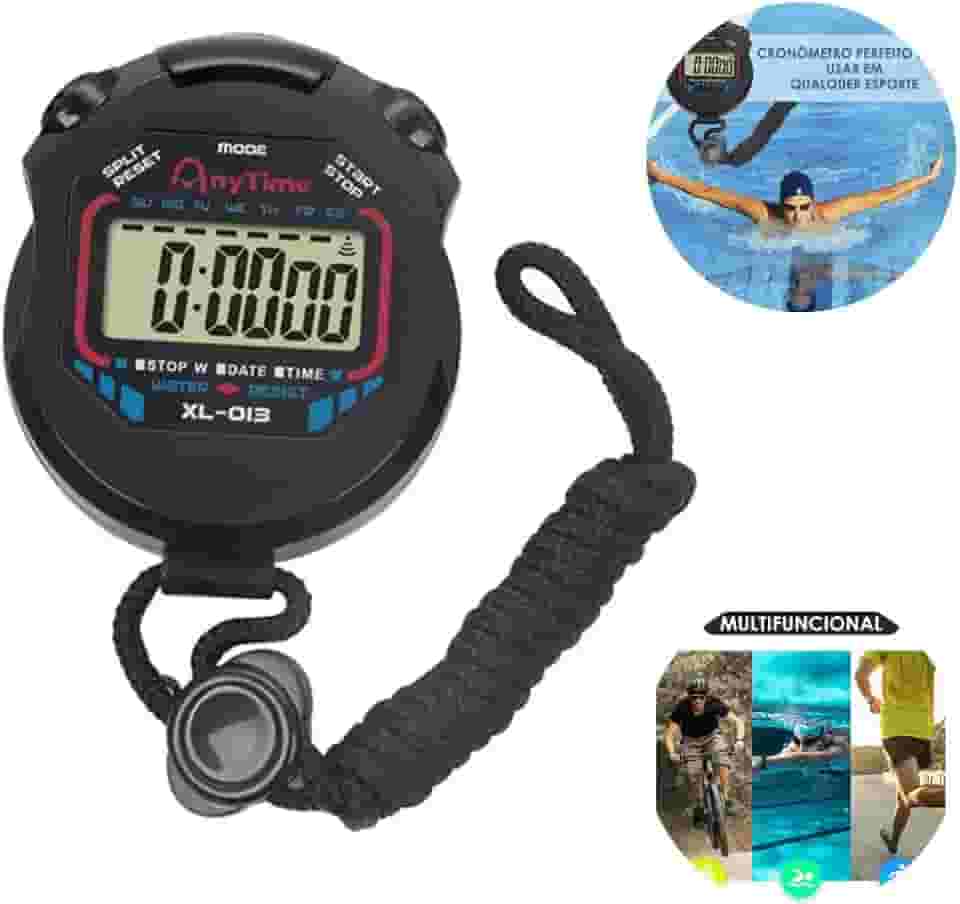 Cronometro Digital de Mão Temporizador Timer Cronômetro Alarme Esportivo Para Academia Corrida Crossfit Mao À Prova D’água