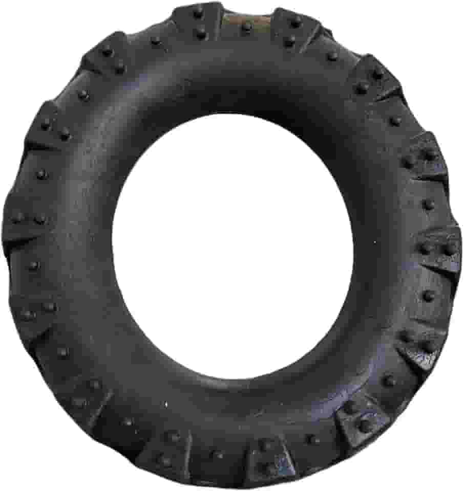 MY PET BRASIL Brinquedo Pet, Pneu Grande Pet, Diversão e Higiene Dental para Cães, Resistente e Anti Stress, Preto, 14 cm