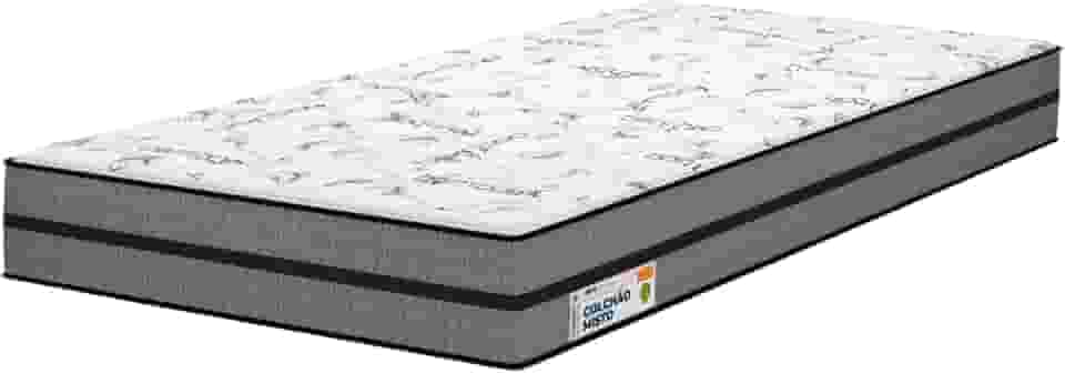 Colchão Solteiro Plumatex Ortovip D33 Misto Firme Ortopédico, Antiácaros e Hipoalergênico - Suporte Perfeito para Coluna e Postura - 88x188x18cm