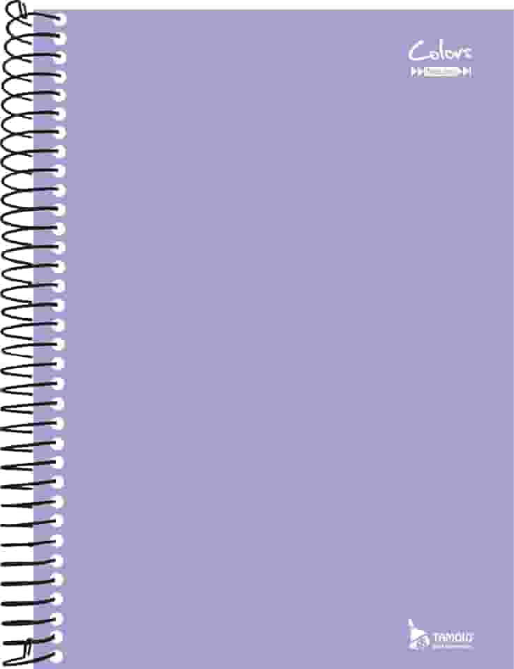 Caderno 10 matérias 200 folhas Lilás Linha Colors Tamoio
