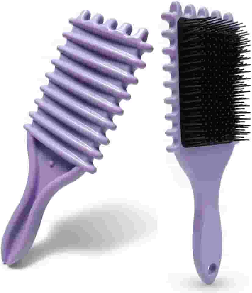 Escova de Fitagem para Cabelos Cacheados e Ondulados – Define Cachos sem Quebrar os Fios