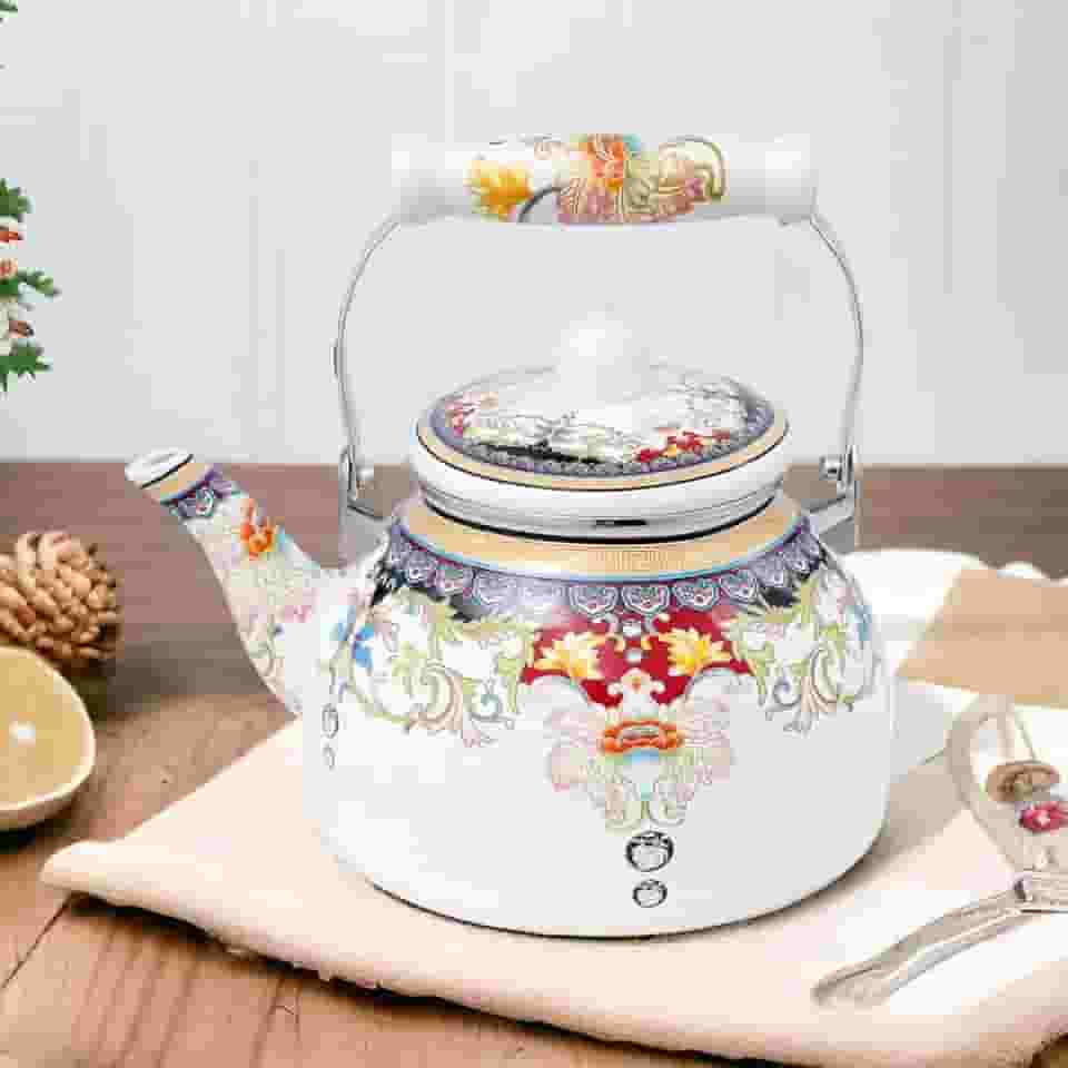 Chaleira Esmaltada Vintage 2,5L à Indução Charm Indiana