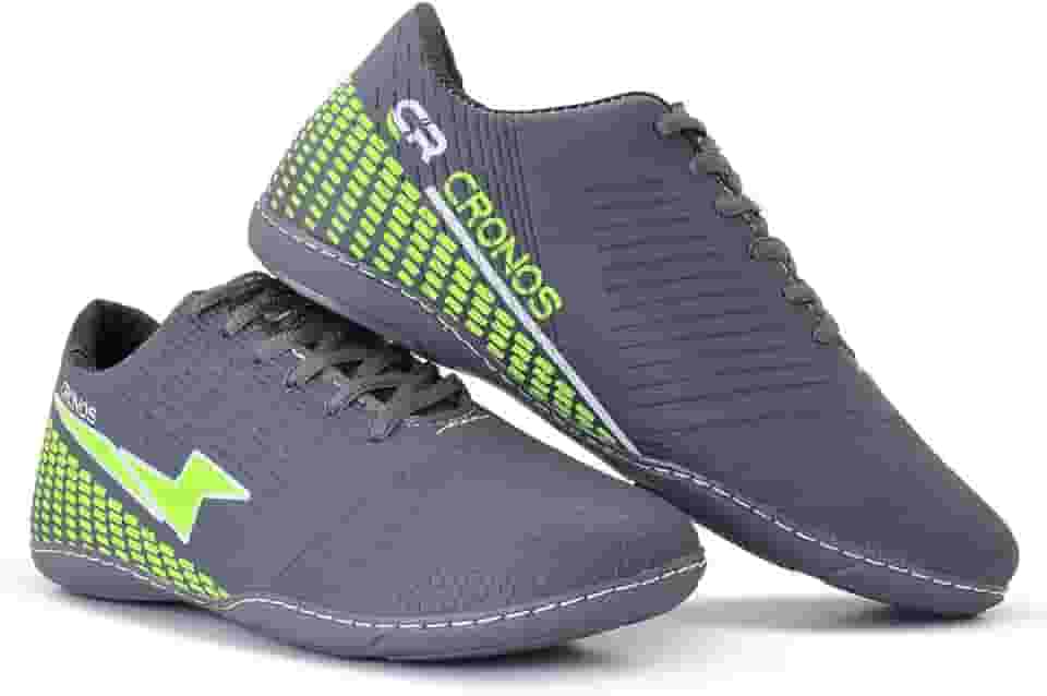Chuteira Cronos Futsal Sola Costurada Futebol de Salão Masculino Feminino