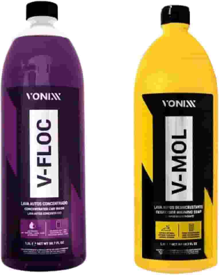 Kit Shampoo Para Lavar Carro, V-mol 1,5L + V-floc 1,5L Vonixx