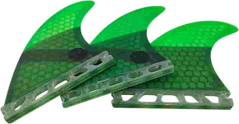 UPSURF Barbatana de prancha de surfe de aba única tamanho médio, G5 tri Fin