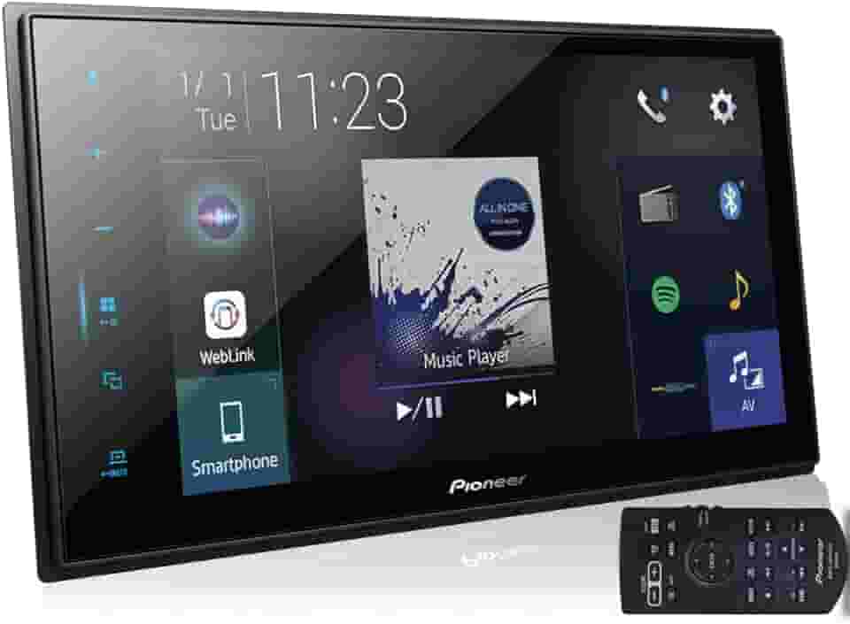 Multimídia 2Din 8 Polegadas Touch Tooth TV Espelhamento USB FM Web Link, Pioneer, Pacote de 1