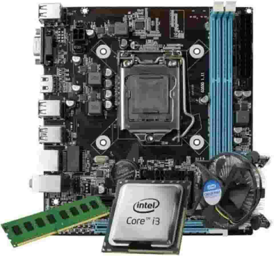 Kit Upgrade Intel Core i3-3220 + Placa Mãe H61 + 8GB DDR3