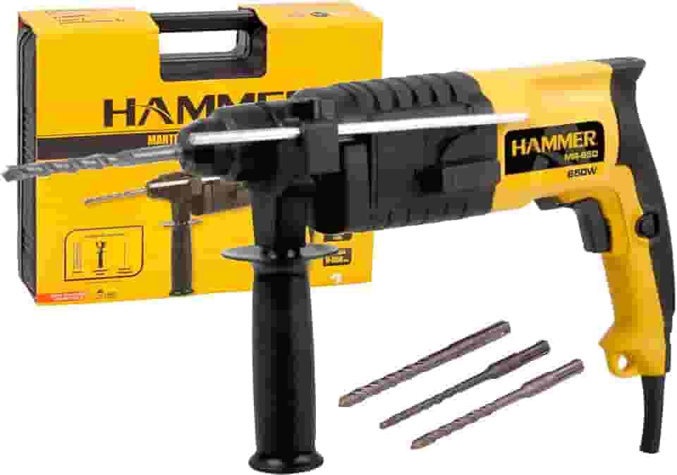 Martelete Perfurador Rotativo Com Maleta Sds Plus 650w 850 rpm Mr650 Hammer