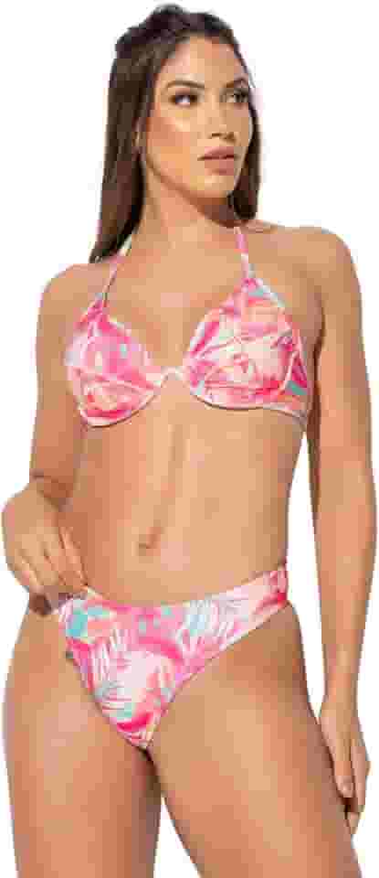 Biquíni MVB Modas Meia Taça Levanta Seios Aro Bojo