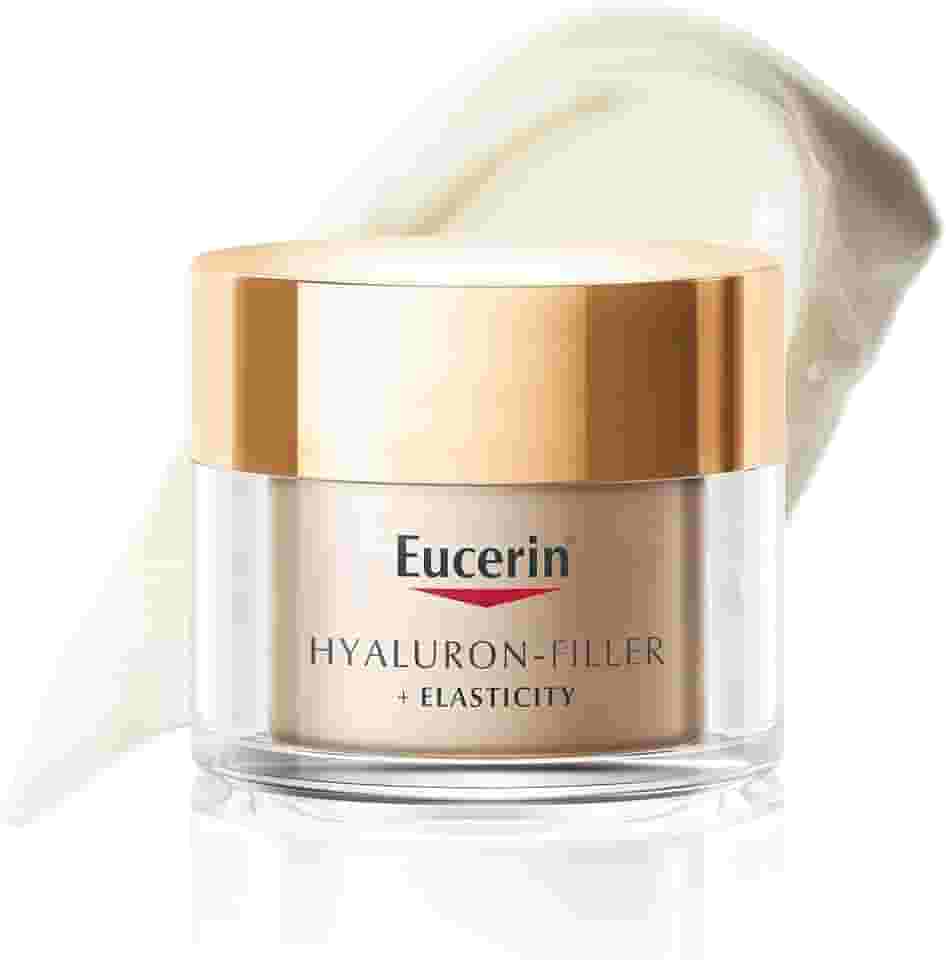 EUCERIN Creme Facial Anti-idade Firmador Noite 50ml, Elasticity, Pele Madura, Hyaluron-Filler, Ácido Hialurônico, Antirrugas