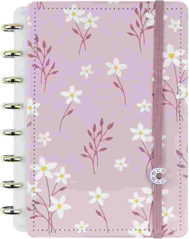 Caderno Inteligente, Pink Blossom By Sof, Grande, 280 X 215 mm, 80 Folhas, Caderno Inteligente