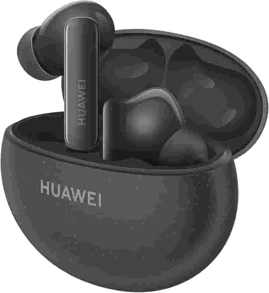 Fone de ouvido sem fio bluetooth TWS, FreeBuds HUAWEI 5i, branco, até 28 horas de reprodução, cancelamento de ruído ativo de 42dB