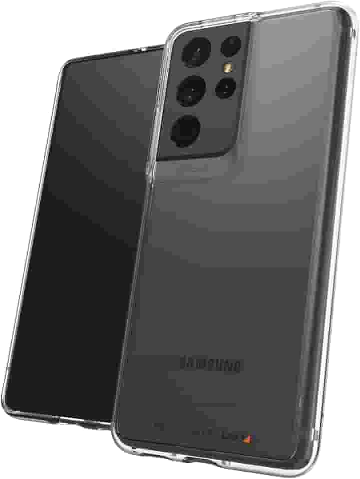 Gear4 ZAGG Crystal Palace Capa com o material de proteção contra impactos mais nítido, fino e mais avançado do mundo [D3O Crystalex - Feito para Samsung Galaxy S21 Ultra 5G - Transparente (702007307)